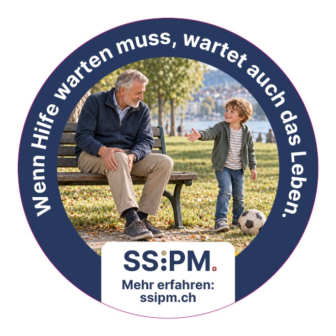 Runder Aufkleber der SSIPM-Kampagne